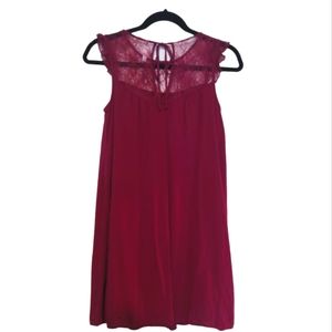 Burgandy baby doll mini
